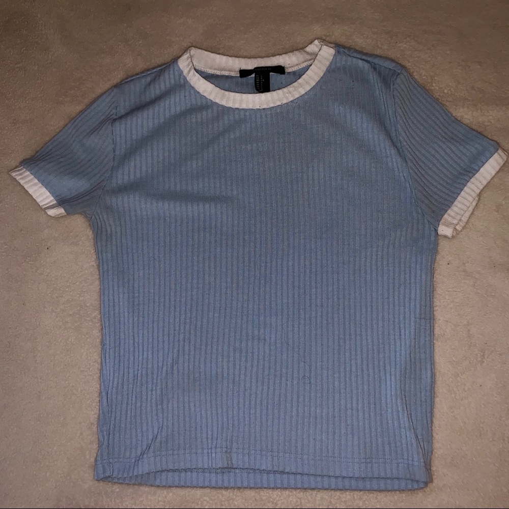 Ribbed Ringer Tee